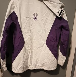Spyder White and Purple Ski Jacket